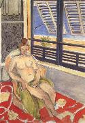 Henri Matisse Sitting in the window of the Nude oil painting